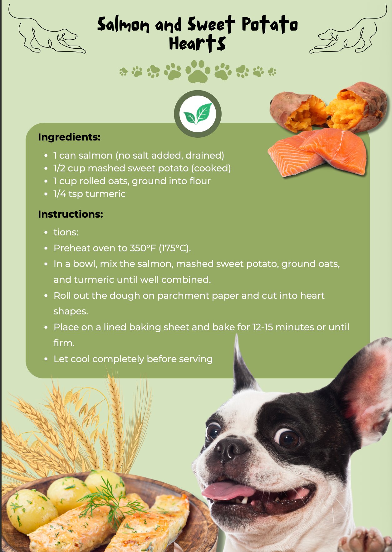 Salmon and Sweet Potato Hearts recipe page
